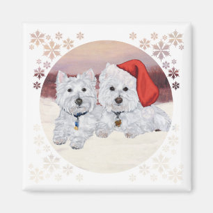 Imán Westies en Invierno