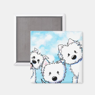 Imán Westies mirando 