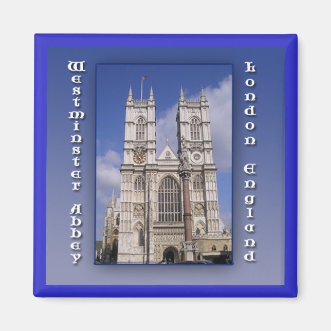 Imán Westminster Abbey London England Magnet (Frente)