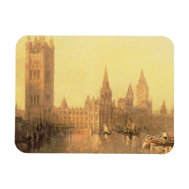 Imán Westminster: Cámaras del Parlamento, c.1860 (petró (Horizontal)