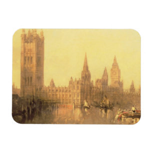 Imán Westminster: Casas del parlamento, c.1860 (aceite