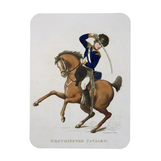 Imán Westminster Cavalry Volunteer, plato 4 de 'Leal (Vertical)