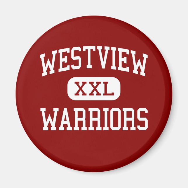 Imán Westview - Warriors - High School - Topeka Indiana (Frente)