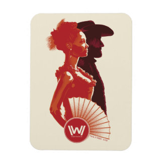 Imán Westworld | Retrato de plantilla de Maeve y Hector