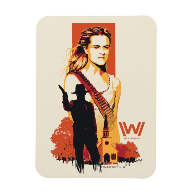 Imán Westworld | Wyatt & Man in Black en la Iglesia Bla (Vertical)