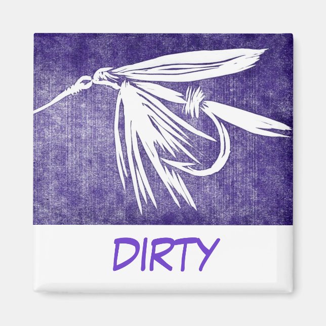 Imán "Wet Fly" Dish Washer Status Magnet (Frente)