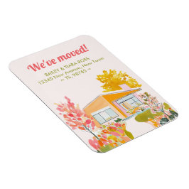 Imán We've Moved Mid-Century Modern Fall Colors