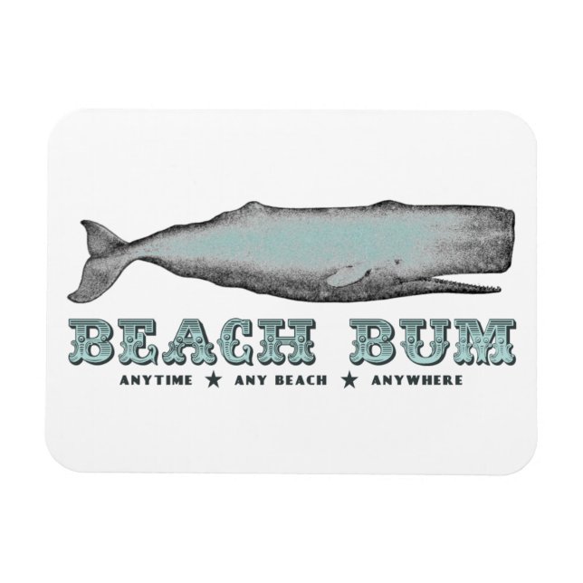 Imán Whale Beach Bum Magnet (Horizontal)