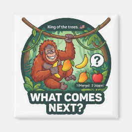 Imán What Comes Next? Orangutan Pattern Logic Game