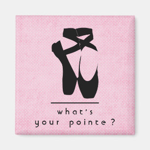 Imán What's your pointe? Black Ballet Shoes En Pointe