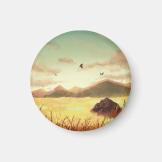 Imán Wheat fields at sunrise