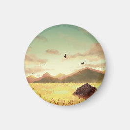 Imán Wheat fields at sunrise