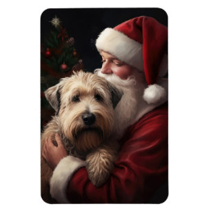 Imán Wheaton Terrier Con Navidades festivos de Santa Cl