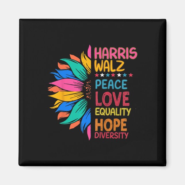 Imán Wheimer Peace Love Equality Hope Diversity (Frente)