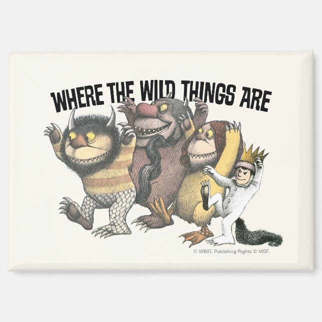 Imán Where the Wild Things Are Characters & Logo (Anverso)