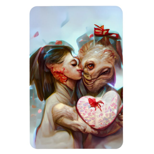 Imán Whimsical Alien Romance (Vertical)