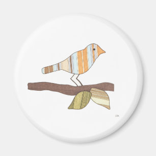 Imán Whimsical Bird Magnet-Erin Brie Art Magnet