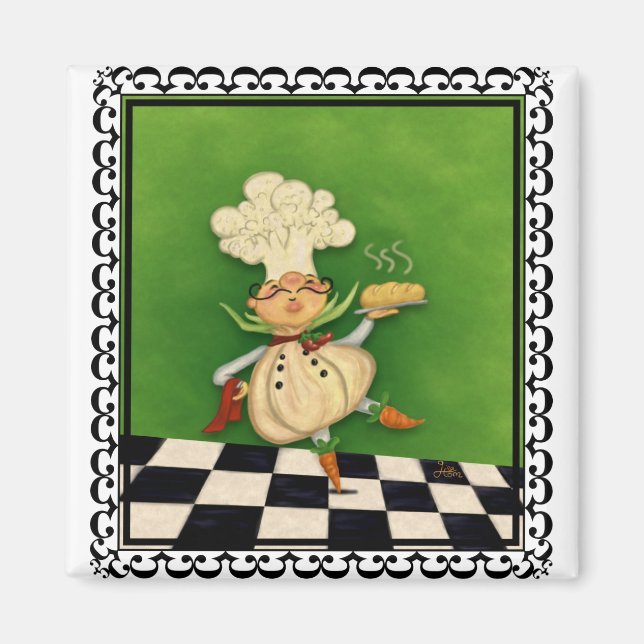 Imán Whimsical Chef (Frente)