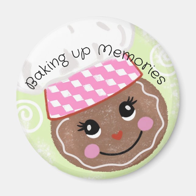 Imán Whimsical Gingerbread Baker (Frente)