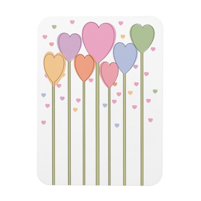 Imán Whimsical Heart Lollipops (Vertical)