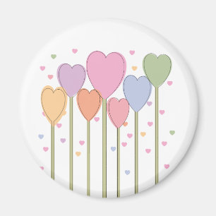 Imán Whimsical Heart Lollipops