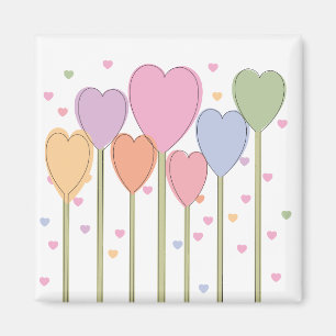 Imán Whimsical Heart Lollipops