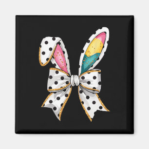 Imán Whimsical Polka Dot Bow Oars Easter Sunday