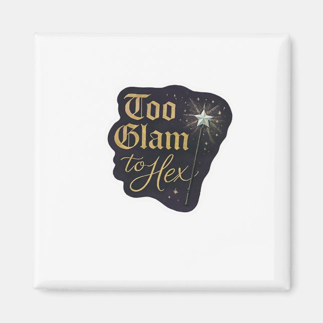 Imán Whimsigoo Fantasía Bosques Místicos, Luna y Mágica (Frente)