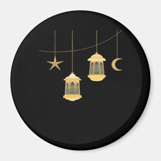 Imán Whimsigoth Lantern Full Moon Night Sky Classic (Frente)