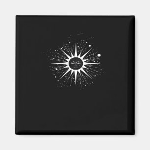 Imán Whimsigoth Night Sky Sun Moon Witchy Classic Hallo