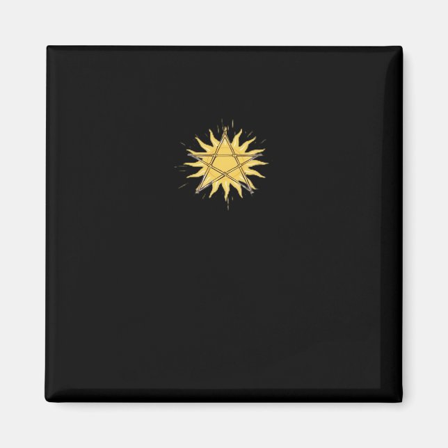 Imán Whimsigoth Pentagram Sun Classic (Frente)