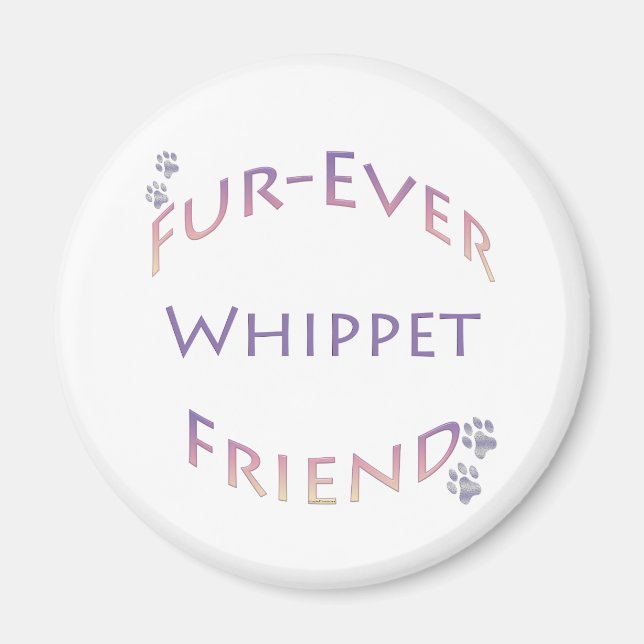Imán Whippet Furever Friend (Frente)