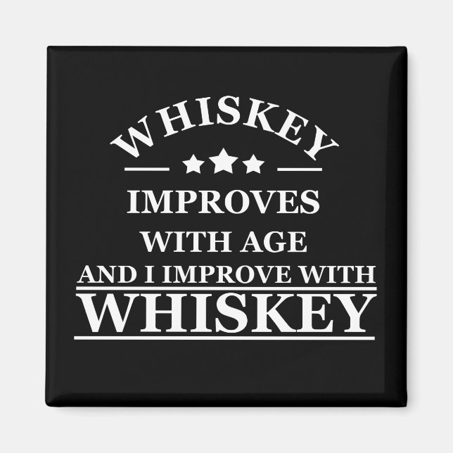 Imán Whiskey cita graciosos regalos de dichos de alcoho (Frente)