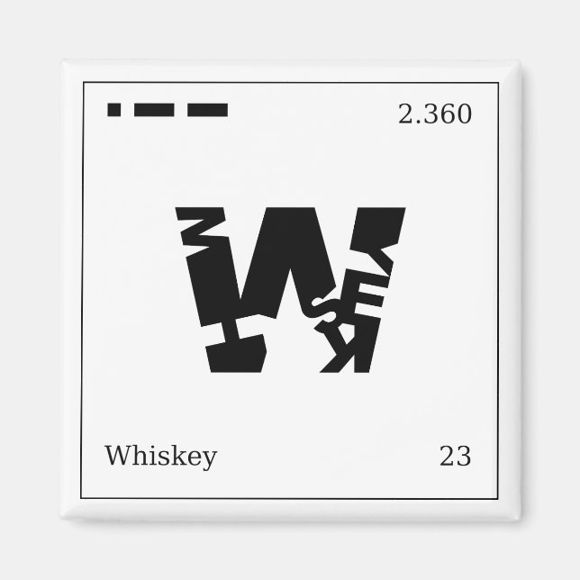 Imán Whiskey Magnet (Frente)