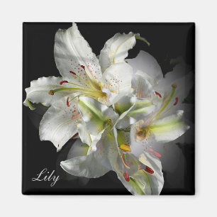 Imán White Lilies Fantasy
