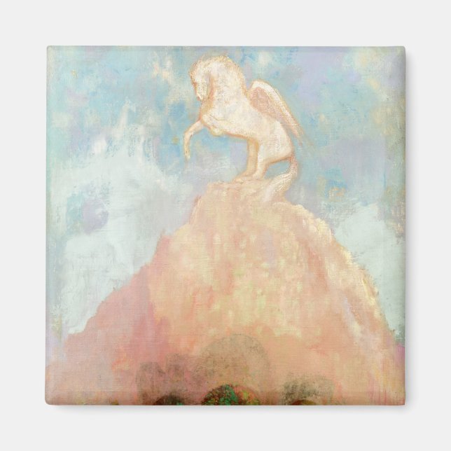 Imán White Pegasus, c.1908 (aceite sobre lienzo) (Frente)