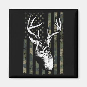 Imán Whitetail Buck Deer Hunting USA Camouflage America