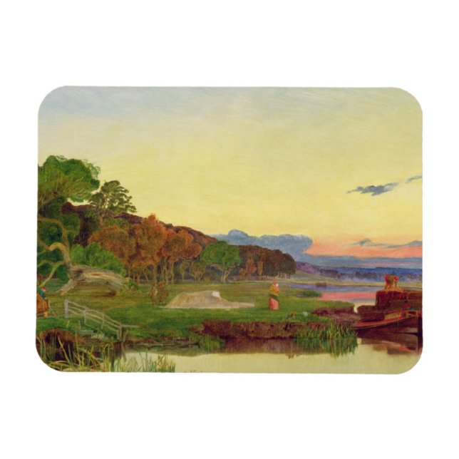 Imán Whitlingham, Norfolk, 1860 (aceite sobre lienzo) (Horizontal)