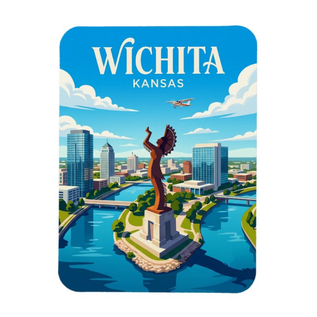Imán Wichita Kansas (Vertical)