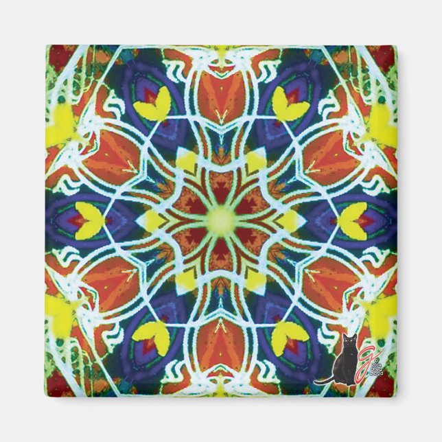 Imán Wicker Kaleidoscope Magnet (Frente)