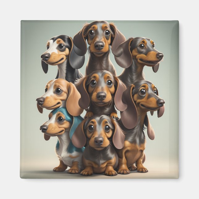 Imán Wiener Dog Lover Gift Magnet (Frente)