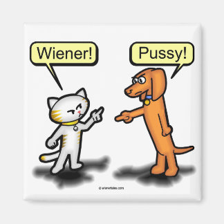 Imán Wiener Dog & Pussycat Nemesis Magnet