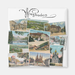Imán Wiesbaden: Memorial de postales antiguas