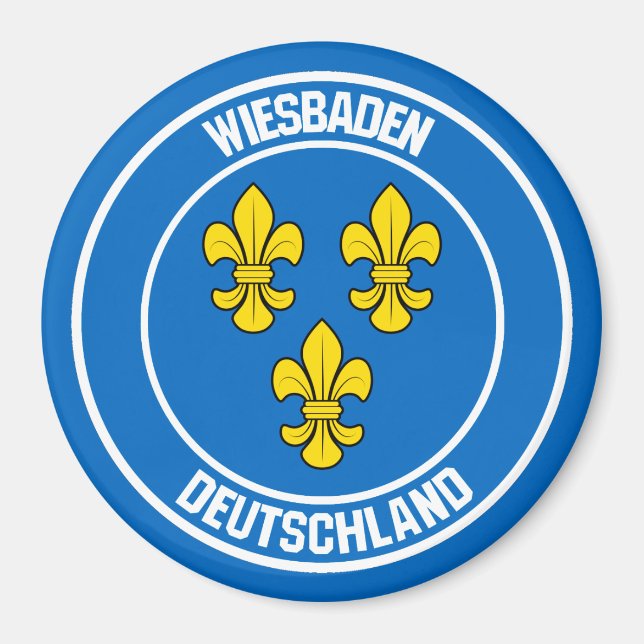 Imán Wiesbaden Round Emblem (Frente)