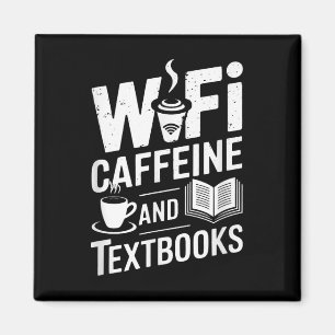 Imán Wifi Cafeína y Libros de Texto