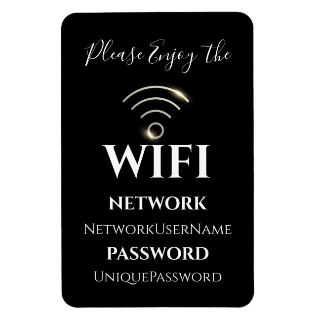 Imán WiFi elegante (Vertical)