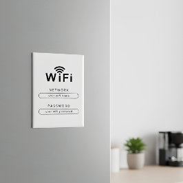 Imán WiFi personalizado para red de invitados de o
