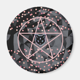 Imán WiizyWitch Magic Witch Cosmic Cat Pentacle Magick