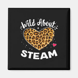 Imán Wild About Steam Leopard Squad Stem Byck To School