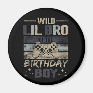Imán Wild Lil Bro del jugador de video Birthday Boy